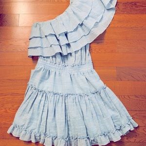 Misa one shoulder mini dress XS